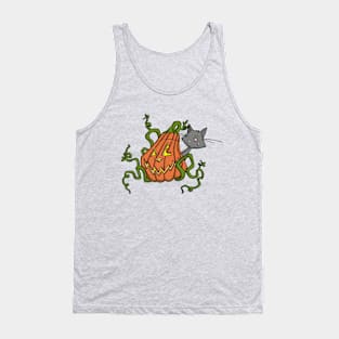 Pumpkin Kitty Tank Top